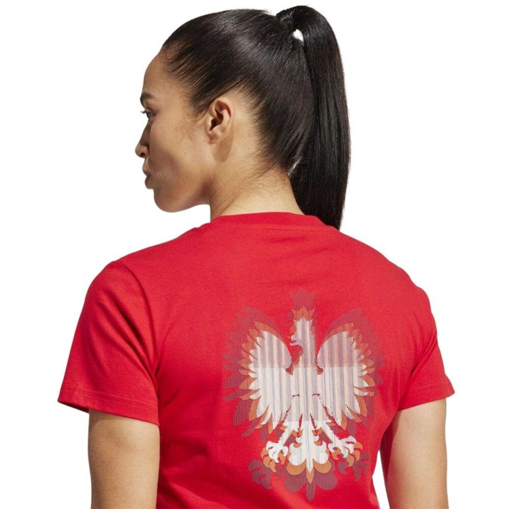 Adidas Womens/Ladies Poland HIIT Training T-Shirt / Better Scarlet - Picture 4 of 5